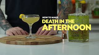 Death In The Afternoon Cocktail Recipe [upl. by Duax]