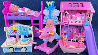 15 Minutes Satisfying with Unboxing Cute Princess Villa Playset，Bunk Beds Toys Review  ASMR [upl. by Oedama988]