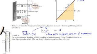 Chapter 10 Example 1 Hookes Law [upl. by Faludi]