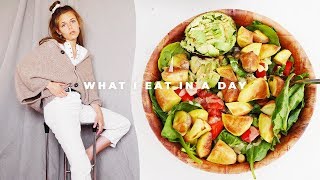 WHAT I EAT IN A DAY  vegan amp intermittent fasting [upl. by Skinner]