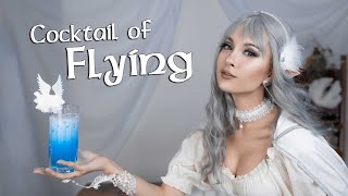 DampD Drinks Cocktail of Flying w Cotton Candy [upl. by Drais325]