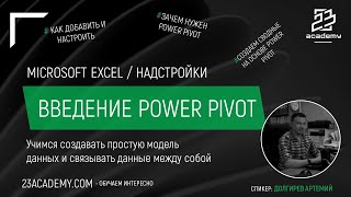 Microsoft Excel  Надстройки  Power Pivot [upl. by Allecnirp]