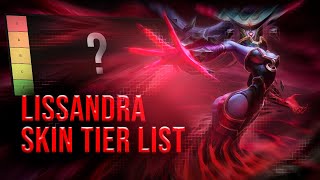 TIER LIST DAS SKINS DA LISSANDRA MUITO GELO [upl. by Sherry876]