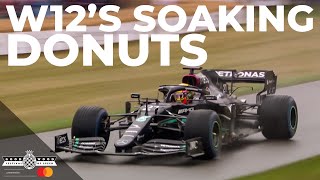 Lewis Hamiltons 2021 Mercedes W12 performs at Goodwood  FOS [upl. by Inavoj]