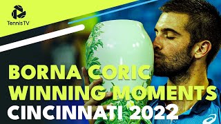 Borna Coric Trophy Lift amp Speech  Cincinnati 2022 [upl. by Johannah541]