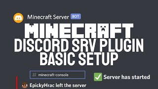 Minecraft DiscordSRV Plugin  Basic setup  Epický Hráč [upl. by Tortosa490]