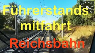 Führerstandsmitfahrt Leipzig  Bitterfeld  Magdeburg mit Tacho [upl. by Gautea]