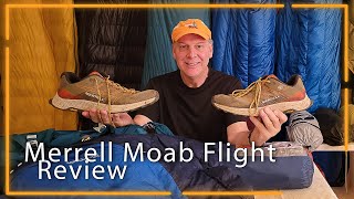 Merrell Moab Flight is a great shoe for hiking and backpacking see why [upl. by Htidra680]