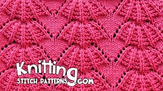 Parasol stitch「 Lace Knitting 」 [upl. by Hanikahs495]