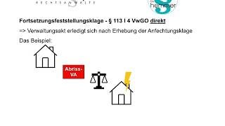 Fortsetzungsfeststellungsklage FFkl § 113 I 4 VwGO [upl. by Pirali825]