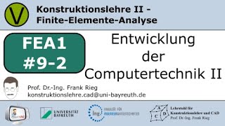 FEA1Entwicklung der Comuptertechnik II [upl. by Davison]