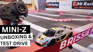 Kyosho MiniZ MR03 Unboxing Track Test amp Tyre Upgrade [upl. by Vassili]