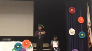 Elementary School Graduation Speech [upl. by Vincentia]