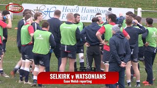 SELKIRK v WATSONIANS HIGHLIGHTS  PREMIERSHIP  91124 [upl. by Artiek306]