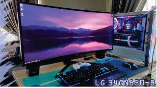 lg 34gn850b unboxing [upl. by Nosaj]