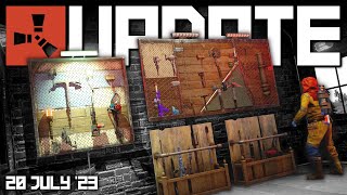 Weapon Racks have arrived First look  Rust Update 20th July 2023 [upl. by Hukill]