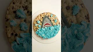 Are you a buttercream lover or hater decoratingcookies shark cake sosatisfying [upl. by Hew]