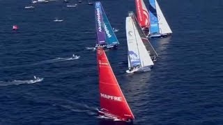 First win for MAPFRE in Volvo Ocean Race [upl. by Notsej]