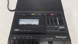 Panasonic Cassette Transcriber VSC Variable Speech Control RR830 [upl. by Matthaus]