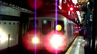 MTA Subway R46 F via the G line at Court Square [upl. by Aurelie845]