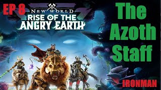 New World Rise of the Angry Earth Ep 8  How to Craft The Azoth Staff  English 2023 [upl. by Nette]