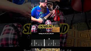 Snowblind by Black Sabbath with guitar tab [upl. by Ava]