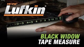 Crescent  Lufkin Black Widow Tape Measure [upl. by Nnylannej]