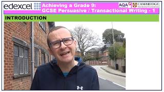 GCSE Revision Guide Achieving a Grade 9 for Persuasive Transactional Writing [upl. by Tore]