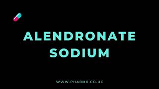 How to pronounce Alendronate sodium [upl. by Odette]