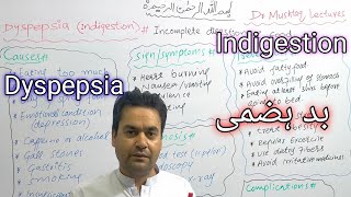 Dyspepsia  Indigestion  بدہضمی  Dr Mushtaq Lectures [upl. by Angle150]