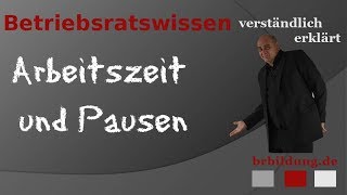 Arbeitszeit und Pausen [upl. by Nnayllek]