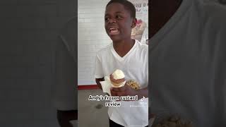 Andy’s Frozen custard Review familyvlog foodie foodreview vlog [upl. by Emilio401]