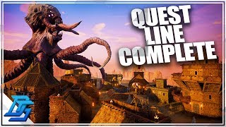 COMPLETING THE SCOURGE STONE QUESTLINE  Conan Exiles Gameplay  Mounts Update Part 14 [upl. by Nevetse]