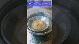 Steamed egg omelette cookingvideo food ytshorts breakfast saroshkhankitchen [upl. by Neleb]