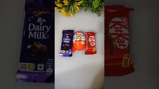 Dairy milk chocolate 🍫 kit kat chocolate  kinder Joy popsicle shorts youtubeshorts [upl. by Tigirb197]