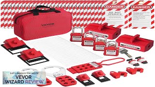 VEVOR Electrical Lockout Tagout Kit 47 PCS Safety Loto Kit Includes Padlocks Review [upl. by Grimonia]