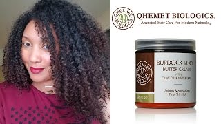 Qhemet Biologics Burdock Root Butter Cream  Ashkins Curls [upl. by Einafpets523]