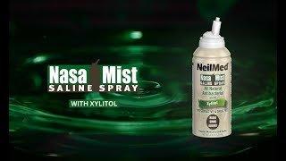 NeilMed NasaMist Saline Spray All Natural Antibacterial with Xylitol [upl. by Baniez885]