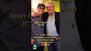 Alain Delon Last Photo Jean Claude Van Damme 😢⚰️ alaindelon jeanclaudevandamme antesedepois [upl. by Frodeen]