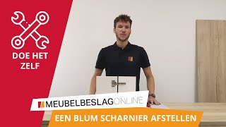 HOE STEL JE EEN BLUM SCHARNIER AF [upl. by Roze]