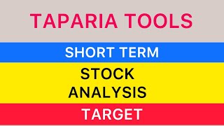 TAPARIA TOOLS SHARE ANALYSIS TARGET BIG UPDATE💹UPPER CIRCUIT STOCKS HIGH RETURN STOCK 18012024 [upl. by Acnalb]