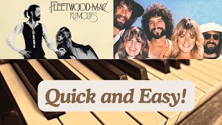 How to Play DONT STOP By Fleetwood Mac  Quick and Easy Piano Tutorial [upl. by Aneelas]