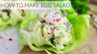 EGG SALAD RECIPE  how to make egg salad 2 easy ways [upl. by Ihskaneem127]