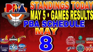 pba standings today May 6 2024  games results  games schedule may 8 2024 [upl. by Whitney795]