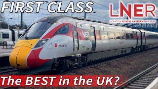 LNER Azuma FIRST CLASS  Britains Best First Class  London to Peterborough with LNER [upl. by Eimia]