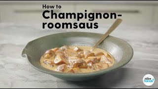 Champignonsaus maken – recept  Allerhande [upl. by Racso]