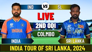 Live India vs Sri Lanka 2nd ODI  IND vs SL Live Cricket match Today [upl. by Eiznikcm]