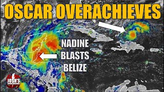 101924 Surprise Hurricane Threat OSCAR Rapidly Intensifying [upl. by Evoy536]