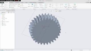 PTC Creo 40 Part 1  Gear Profile tutorial using Equation  Mechanical Gear Profile [upl. by Aciraa]