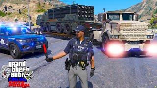 Escorting A Top Secret Military Convoy  GTA 5 RP [upl. by Selyn962]